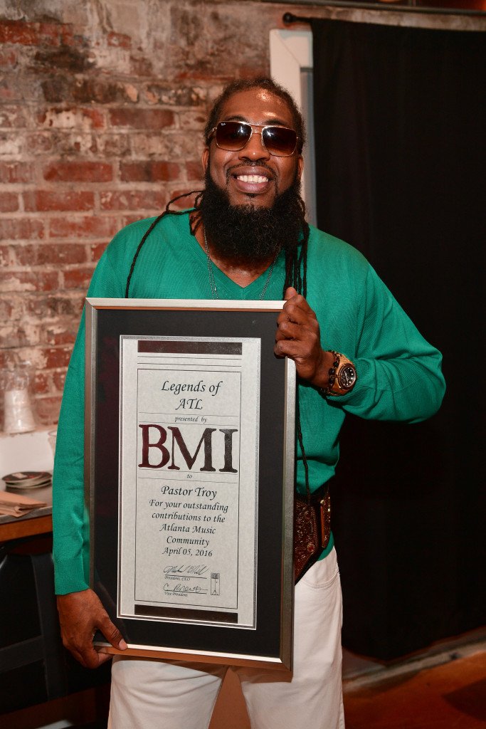 Pastor Troy with his Legends of ATL Award